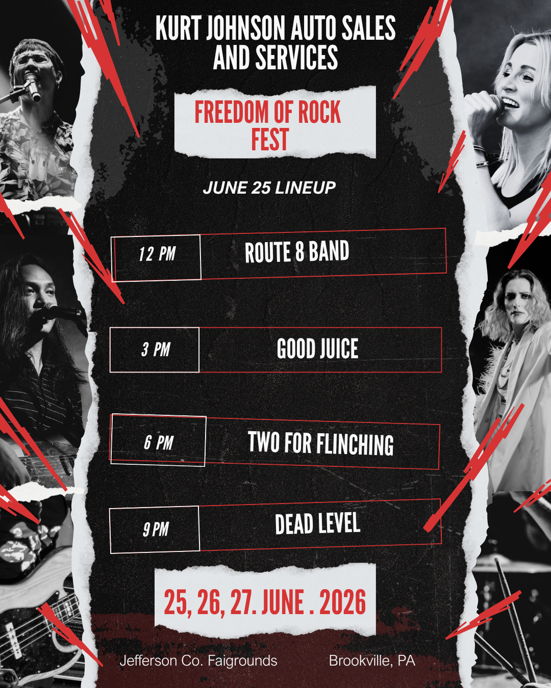 June 25 Lineup Poster