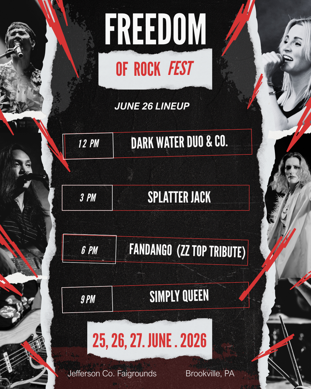 June 26 Lineup Poster