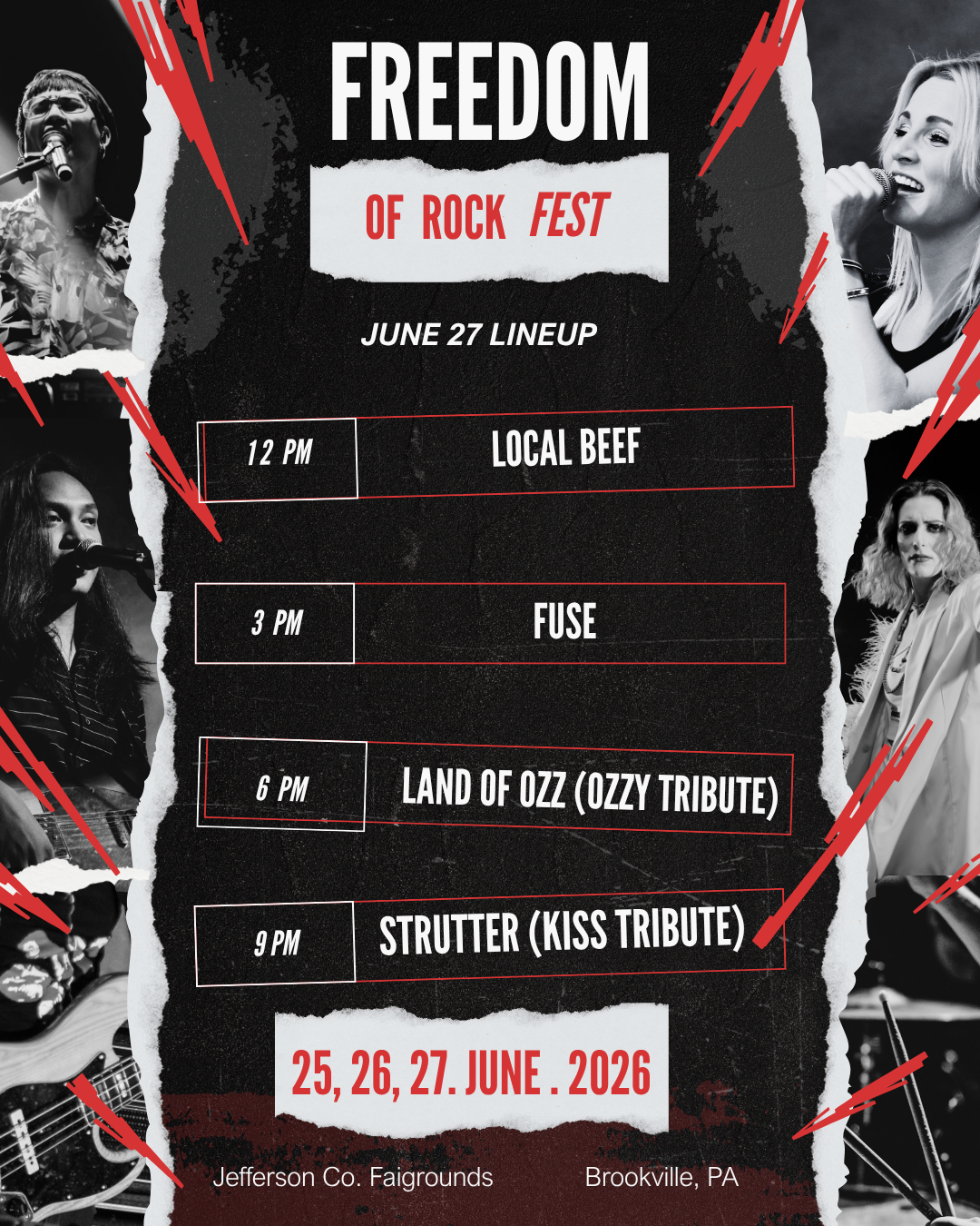 June 27 Lineup Poster